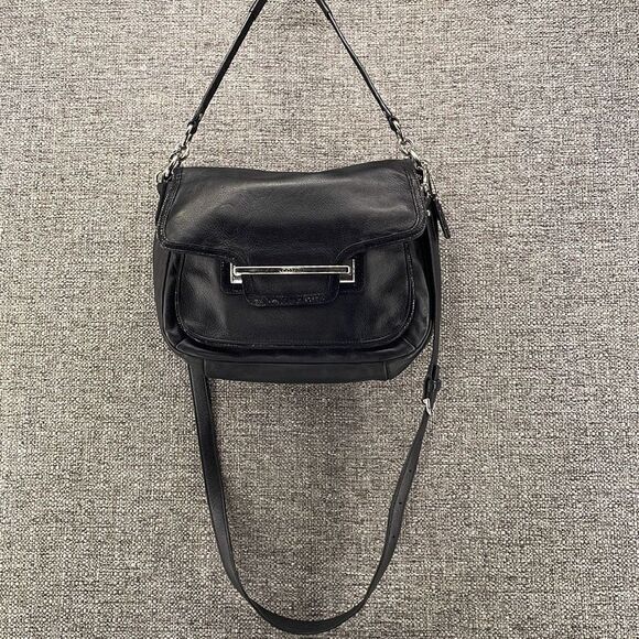 Coach Crossbody Bag‎ Medium Black Taylor Flap Soft Leather Convertible COA - Picture 1 of 13